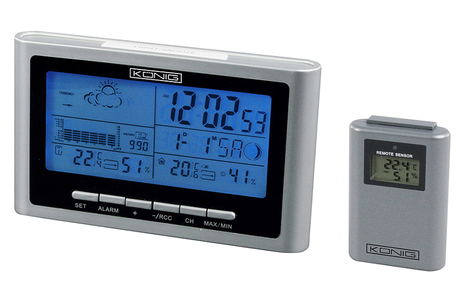 Dagknaller - Konig Weerstation Met Buitensensor (Kn-ws520)