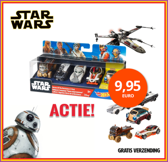 Dagknaller - Mattel Hot Wheels Star Wars - Helden Van De Rebellen 5-Pack