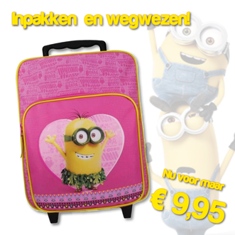 Dagknaller - Minions Hawaii Trolley Roze