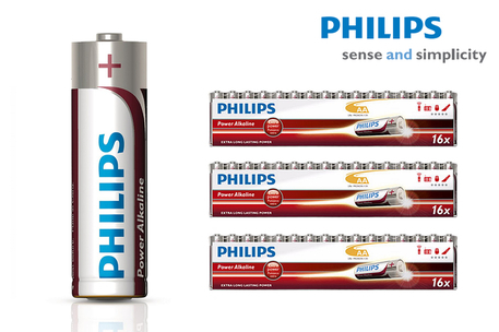 Dagknaller - Philips Aa Batterijen Pakket 48 Stuks!