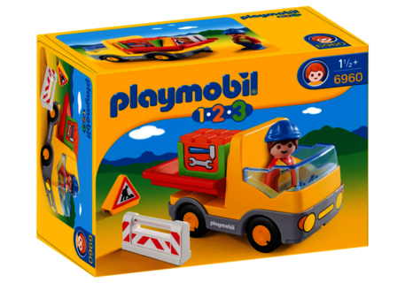 Dagknaller - Playmobil 123 Vrachtwagen Met Laadklep