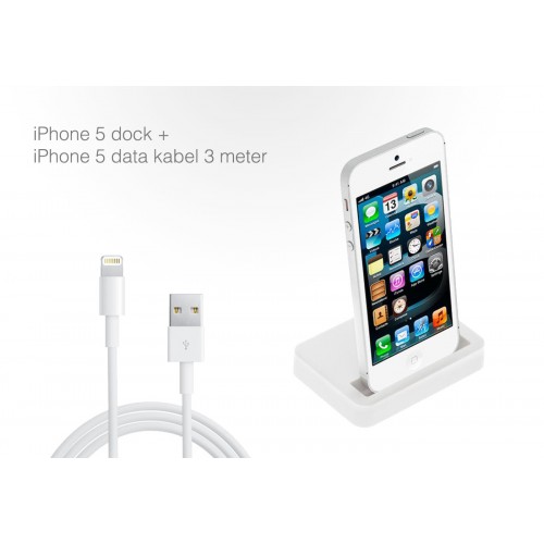 Day Dealers - iPhone 5 Dock + kabel 3 meter