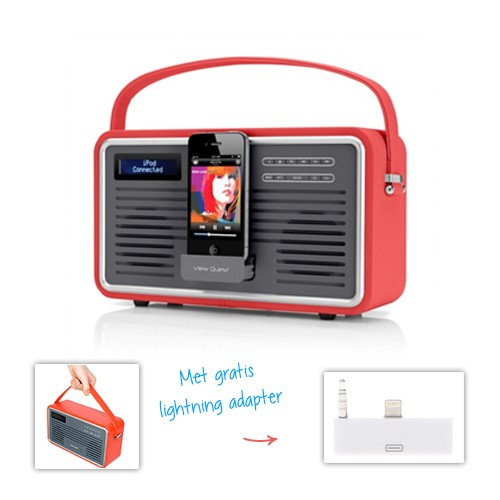 Day Dealers - Quest Retro DAB + radio including dockingstation + gratis lightning adapater