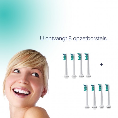 Deal Chimp - 8-Pack Opzetborstels compatible met Philips Sonicare