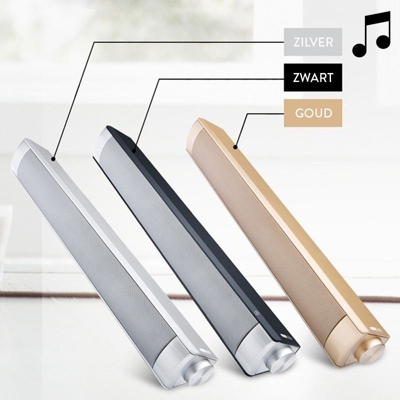 Deal Digger - Chique Soundbar Met Prachtig Geluid - In Het Zilver, Goud Of Zwart