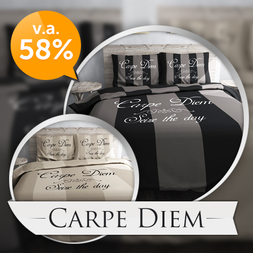 Deal Digger - Dekbedovertrek Sets Carpe Diem - In 3 Maten V.a. &euro; 24,95