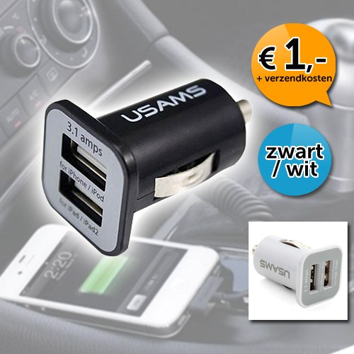 Deal Digger - Dual Poort Usb Autolader