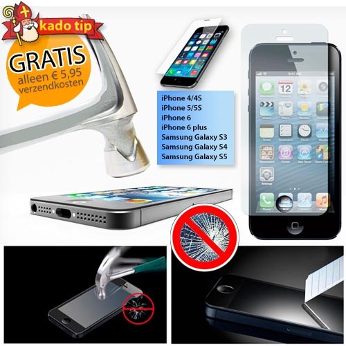 Deal Digger - Gratis Tempered Glass: Ultiem Gehard Glas Multi-layer Screenprotector Voor Smartphones O.a. Iphone 6 (Plus)