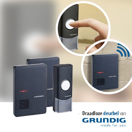 Deal Digger - Grundig Draadloze Deurbel Met 1 Of 2 Ontvangers!