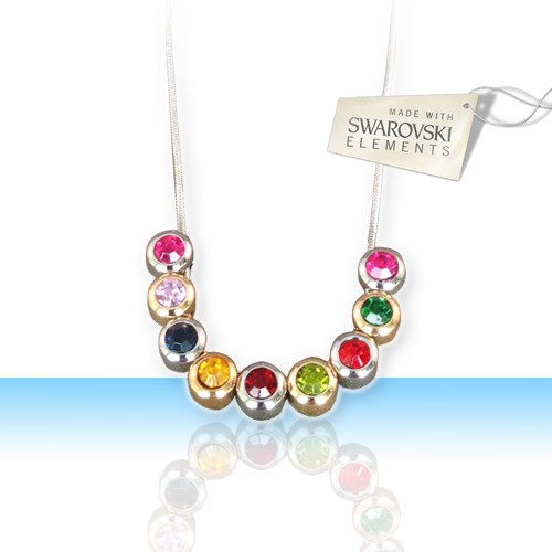 Deal Digger - Multi Color Hanger Met Swarovski Elementen: