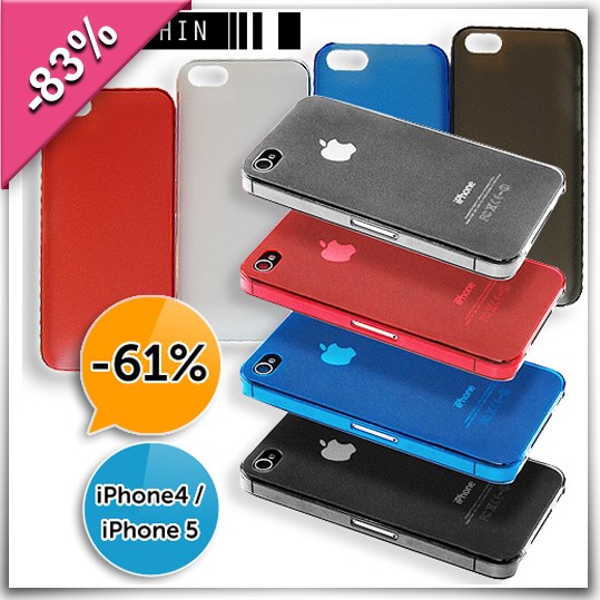 Deal Digger - Ultra Dunne Iphone Cover Voor Iphone 4 Of 5 Incl. Verzendkosten