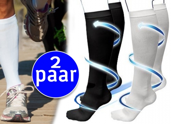 Deal Donkey - 2 Paar Therapeutische Compressiesokken; Verbetert De Bloedsomloop!