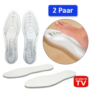 Deal Donkey - 2 Paar Zelf Op Maat Te Maken Orthopedische Memory Foam Inlegzolen