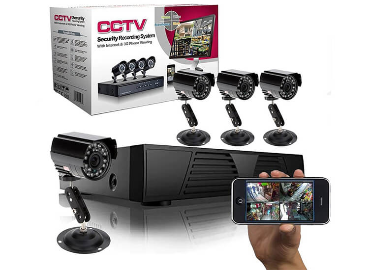 Deal Donkey - Cctv Video Bewakingssysteem Met 4 Camera's En Dvr