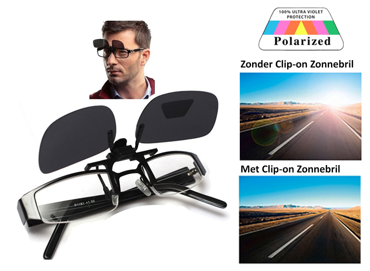 Deal Donkey - Clip-On Zonnebril Met Polariserende Glazen