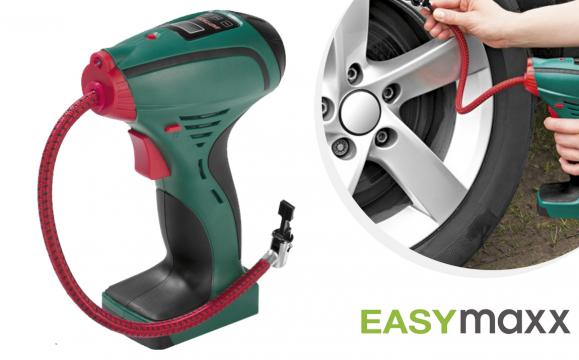 Deal Donkey - Easymaxx Draagbare Luchtcompressor - Voor Auto- En Fietsbanden, Luchtbedden