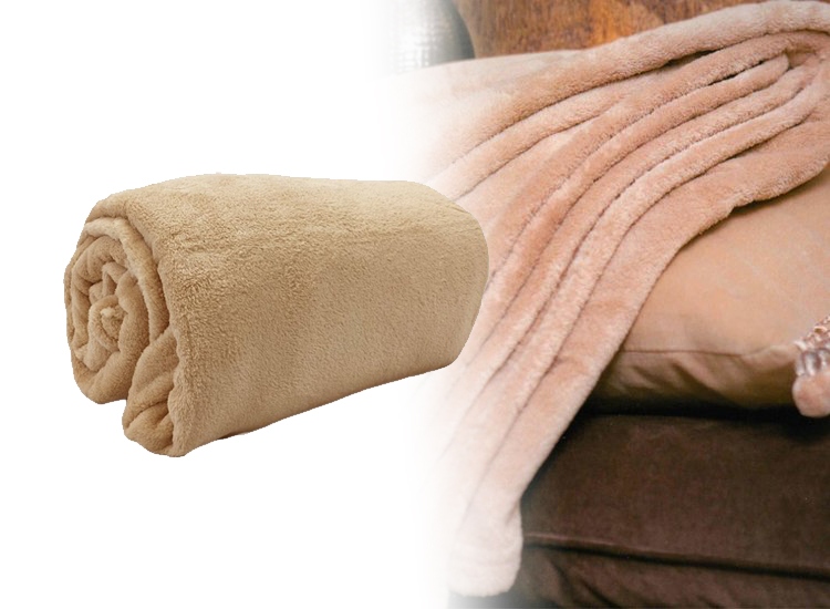 Deal Donkey - Fleece Deken - Beige - 150 X 200 Cm