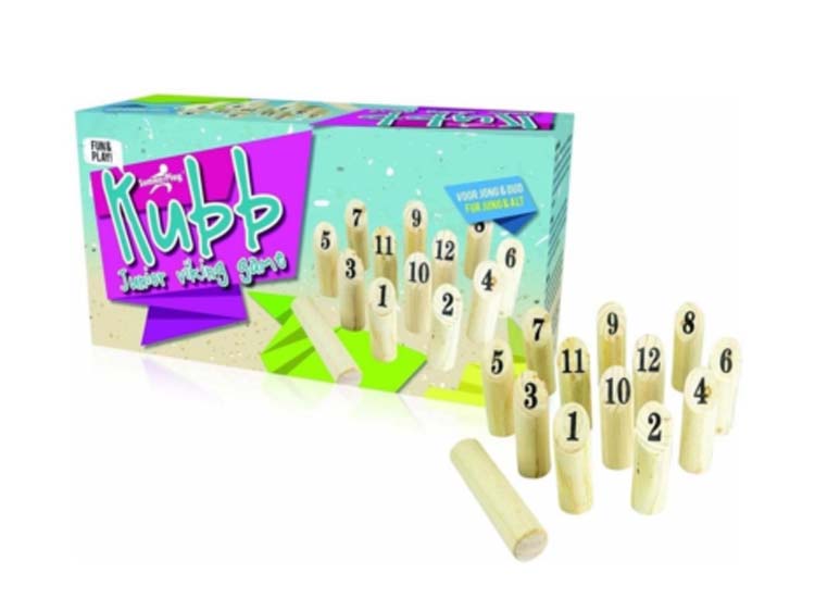 Deal Donkey - Kubb Spel Met Cijfers - 32 Cm