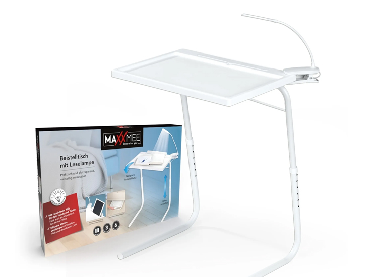 Deal Donkey - Maxxmee Inklaptafel Met Bureaulamp - Wit