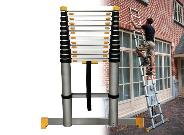 Deal Donkey - Mr Safe Telescopische Ladder - Soft Close - Werkhoogte 3.91M