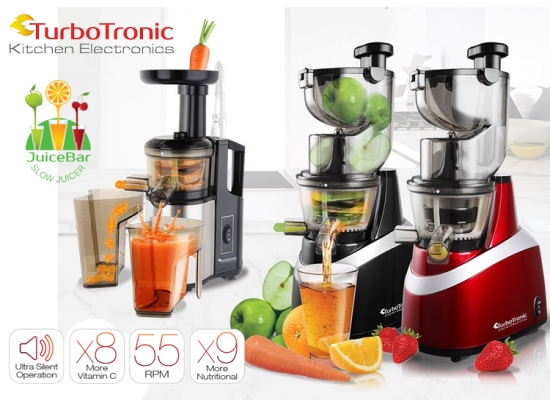 Deal Donkey - Turbotronic Slowjuicer - Maak Drankjes Met Behoud Van Vitamines, Enzymen En Mineralen