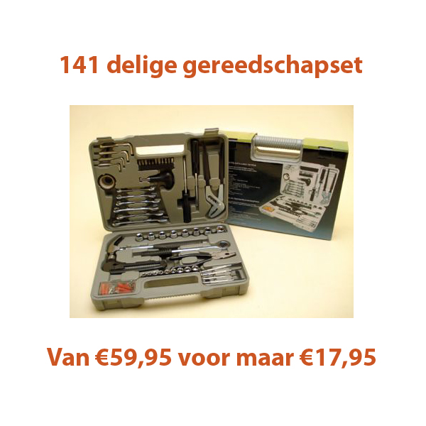 Gave Aktie - 141 Delige Gereedschapset