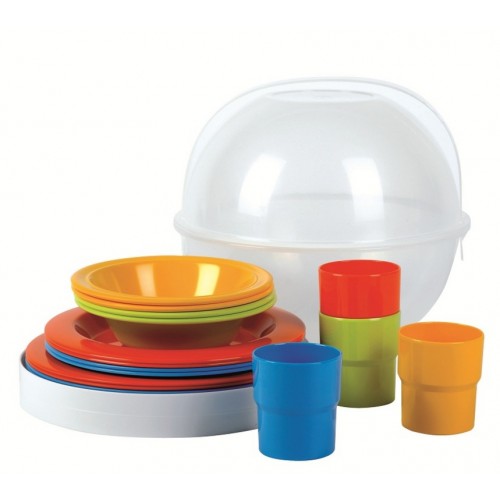 Gave Aktie - 16-Delige Melamine Picknickset