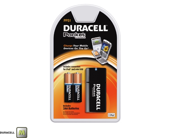 Gave Aktie - Duracell Instant Charger Voor Mobiele Telefoon, Ipod En Camera