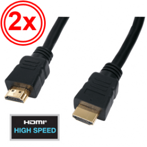 Gave Aktie - Hdmi 1.3 Kabels Verguld 2X 2 M