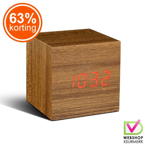 Gave Aktie - Houten Wekker