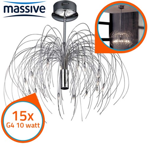 Gave Aktie - Massive Chrome Hanglamp