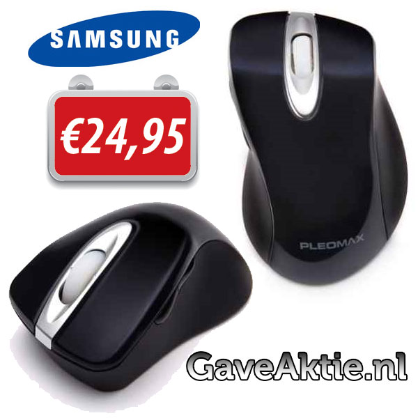 Gave Aktie - Samsung Pleomax Stylisch 2,4Ghz Draadloze Lasermuis