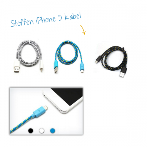 Gave Aktie - Stoffen iPhone 5 kabel