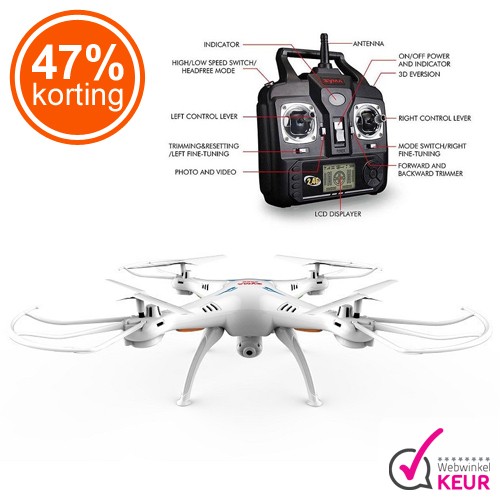 Gave Aktie - Syma X5SC Drone met HD camera