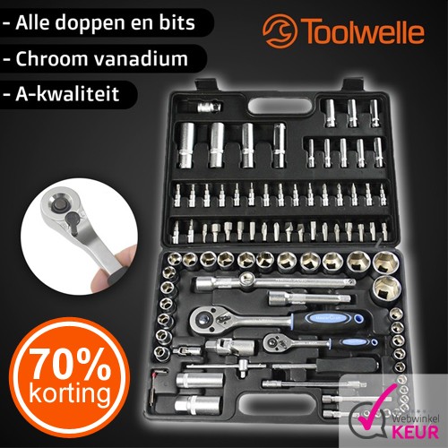 Gave Aktie - Toolwelle Doppenset 94 delig