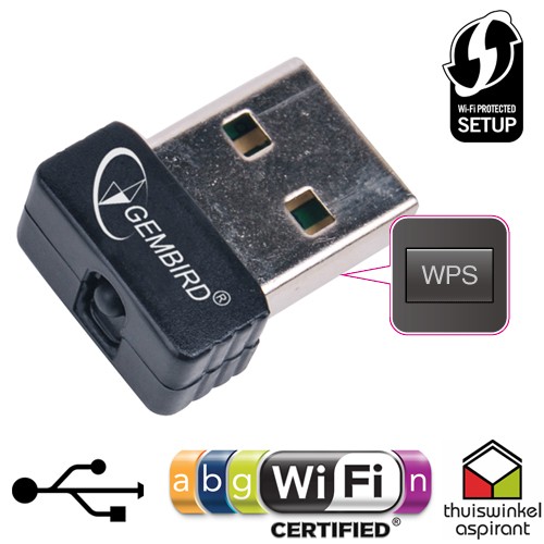 Gave Aktie - Wifi adapter 300Mbps en WPS