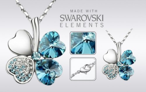 Golden Deals - GRATIS Collier met Swarovski Elements in 3 verschillende kleuren!