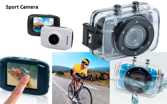 Group Actie - &euro; 49,95 - Maak Sensationele Clips Met Je Sportcamera / Helmcamera 720Hd In Waterdichte Case (Waarde &euro; 119,00)
