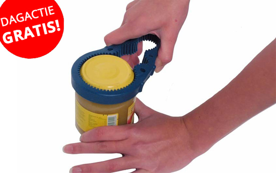 Group Actie - Gratis - Anti Slip Opener. De Slimme En Handige Keukenhulp Die Echt Iedere Fles En Iedere Pot Moeiteloos Open Krijgt.