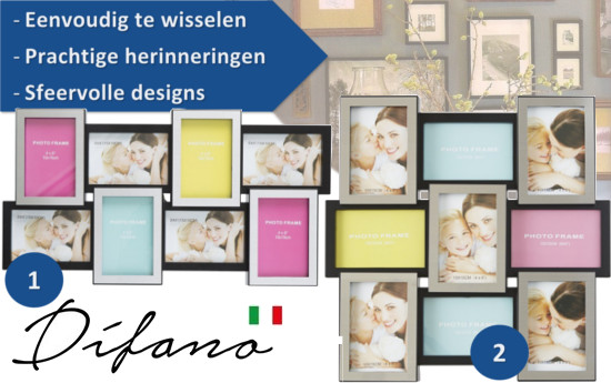 Group Actie - Moderne Fotolijsten Difano | Aankleding Voor Je Muur (Waarde € 48,50)