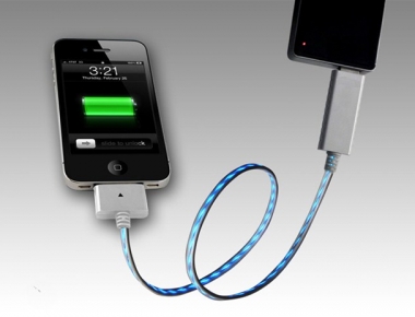 Group Actie - Vanaf € 6,95 - Powerflow Led-kabel Voor Je Iphone, Ipad En Ipod. Zie De Elektriciteit Door De Kabel Stromen, Inclusief Verzendkosten! (Waarde € 34)