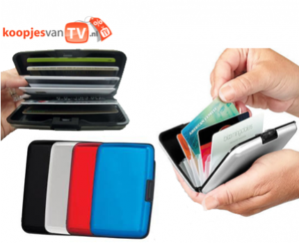 Groupdeal - Aluminium Card Holder set van 2