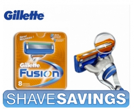 Groupdeal - Gillette Fusion 8-pack scheermesjes; begin je dag fris en goed geschoren!