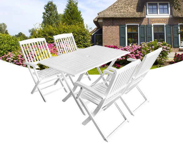 Groupdeal - Hardhouten Tuinset