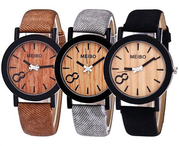 Groupdeal - Houtlook Horloge