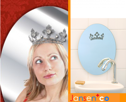 Groupdeal - Koninklijk design! Met deze Royal Mirror wordt iedereen een prins(es) of koning(in)!