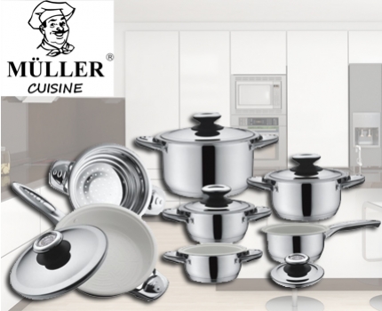 Groupdeal - Müller Cuisine Ceramico pannenset!