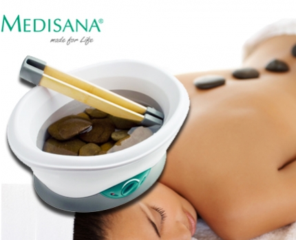 Groupdeal - Medisana Hotstone-set voor thuis! Geniet van een hotstone massage!