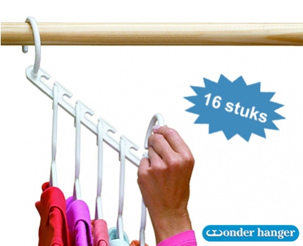 Groupdeal - Meer ruimte in je kledingkast met deze Wonderhanger!