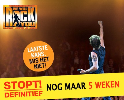 Groupdeal - Musical WE WILL ROCK YOU eersterangs kaarten! Bezoek de musical met legendarische Queen hits voor de helft van de prijs!